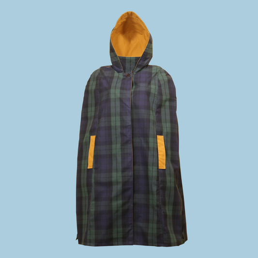 LR Genderless Signature Cape - Blackwatch Tartan/Dark Yellow