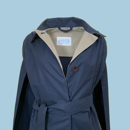 LR Genderless Signature Cape - SP Navy/Delamere/Beige
