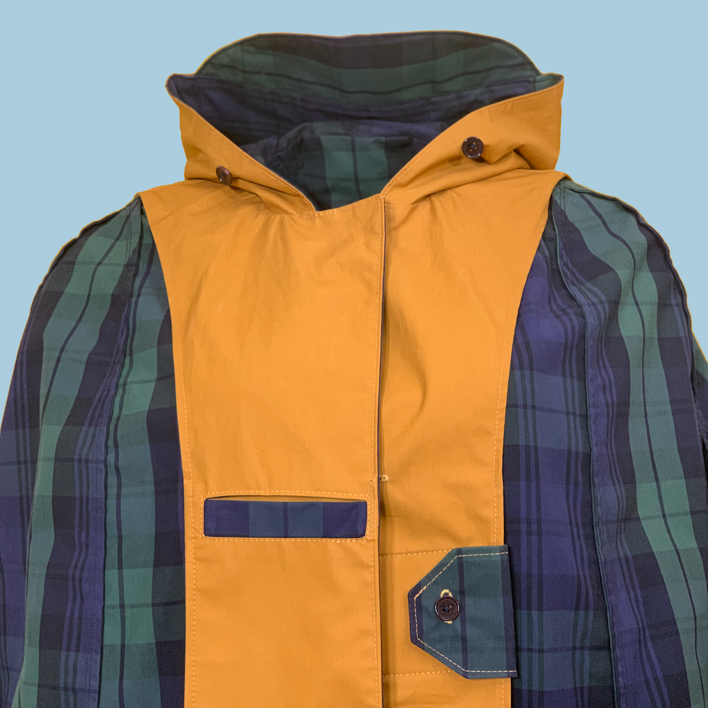 LR Genderless Signature Cape - Blackwatch Tartan/Dark Yellow