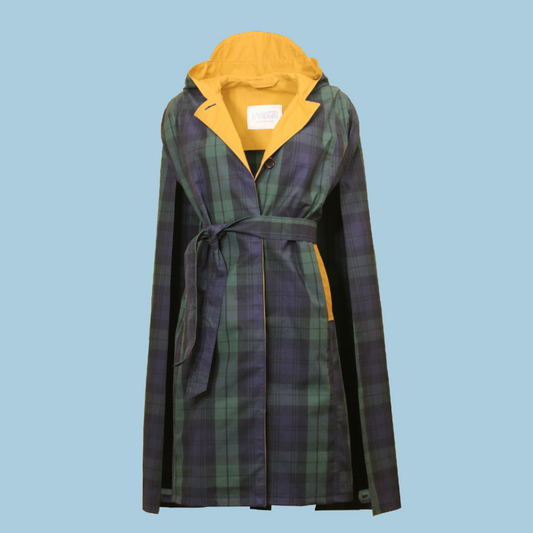 LR Genderless Signature Cape - Blackwatch Tartan/Dark Yellow
