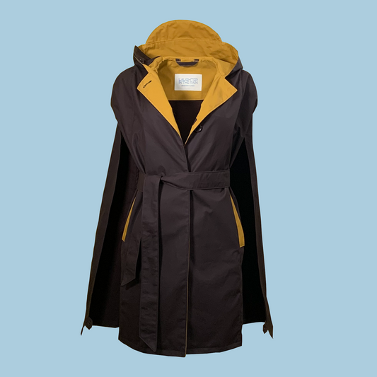 LR Genderless Signature Cape - Brown/Dark Yellow